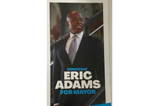 Eric Adams Democratic Mayor New York City 2021 ad flyer advertisement Queens
