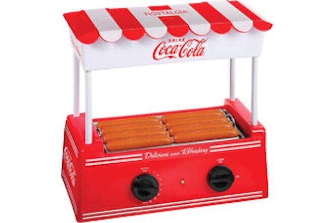 Coca-Cola Holds 8 Regular Sized or 4 Foot Long Capacity, Stainless Steel Rollers