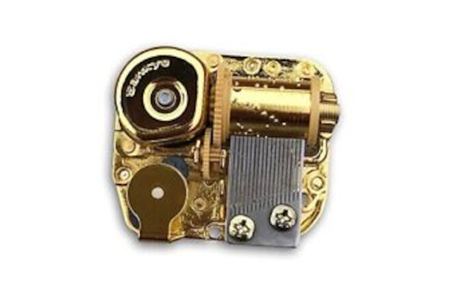 Music Box Spare Part Golden Wind Up Sankyo Musical Movement for Hedwigs Theme