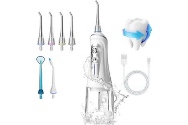Water Dental Flosser for Teeth Cleaning, Water Pick with 6 Mode Portable for Tra