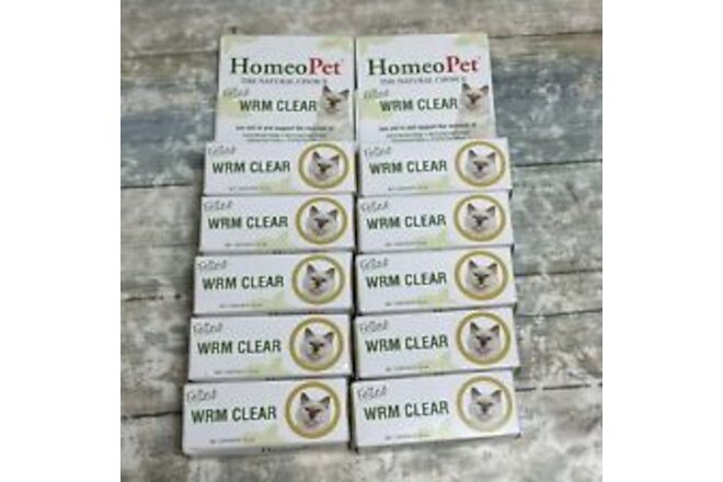 10X HomeoPet WRM Clear Natural Worm Treatment for Dogs Cats and More 15ML
