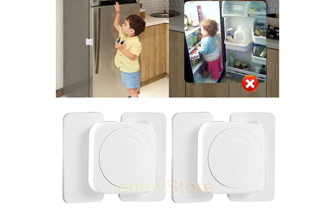 Home Refrigerator Fridge Freezer Door Lock Latch Catch Toddler Kids Child Fridge