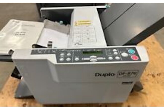 Duplo DF-870 Automatic Paper Folder