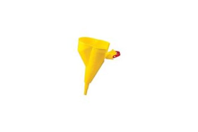 JUSTRITE Funnel Attachment f/Type 1 Safety Cans 1/2"x11-1/4" Yellow 11202Y