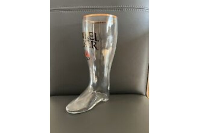 Dinkelacker Beer Glass Boot. Size 1 Liter. Measures 10 1/2” Tall. Brand New.