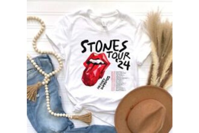 The Rolling Stones Hackney Diamonds Tour 2024 Schedule List T-Shirt, Rolling