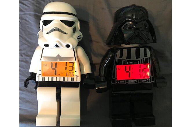 LEGO STAR WARS Darth Vader & Stormtrooper Alarm Clock