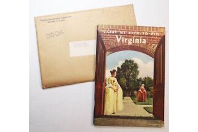 1944 VIRGINIA Photobook Travel Guide Rare Book & Envelope