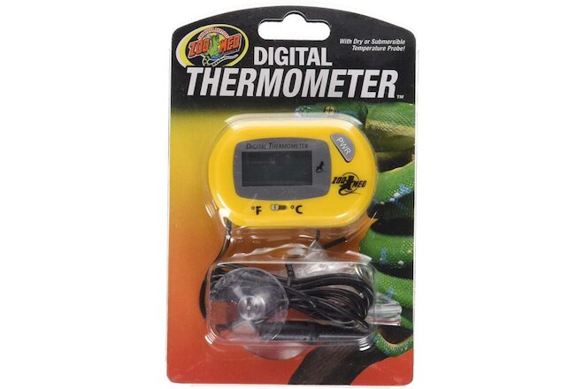 (10 Pack) Zoo Med Digital Reptile Terrarium Thermometer with Temperature Probel