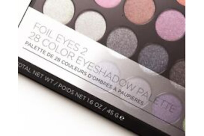 RARE! BH Cosmetics Foil Eyes 2 Eyeshadow Palette 28 Colors Pigmented Jewel Tones