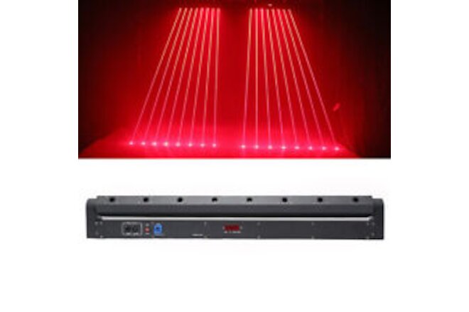 8 Eyes Red DMX LED Projector Lamp Bar Stage Moving Head Beam Scan Laser Light