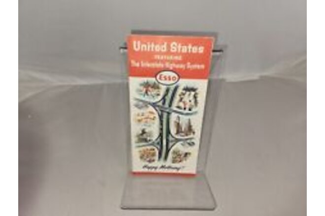 Esso - 1964 United States Interstate Highway System Map - Humble Oil