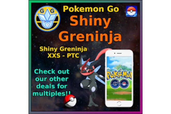 Shiny Greninja - XXS - Pokémon GO - Pokemon Mini P T C - 50-100k!