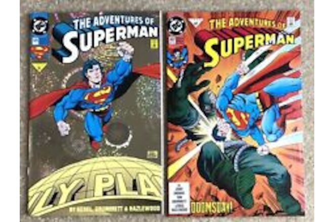 ADVENTURES of SUPERMAN  497 505 FOIL 1993 DC  COMIC High Grade FIRST RUN MINT