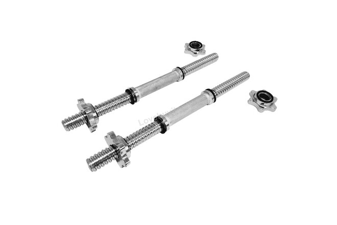 2 Pack Adjustable Dumbbell Handle Straight Barbell Arm Blaster for 1" Holes
