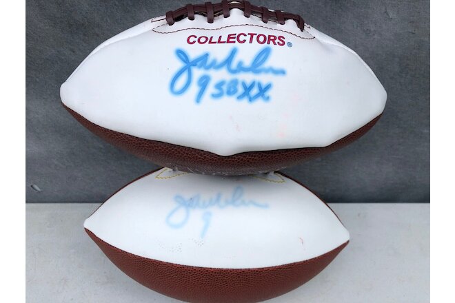 Chicago Bears NFL Jim McMahon Autographed Signed Footballs SB XX - Lot of 2