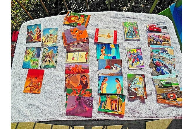 COLLECTION OF 29 NON SPORTS TRADING CARDS LION KING, POCAHONTAS ROWENA MORRILL