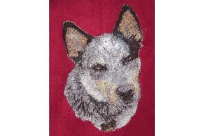 Embroidered Short-Sleeved T-shirt - Australian Cattle Dog AED16215 Size S - XXL