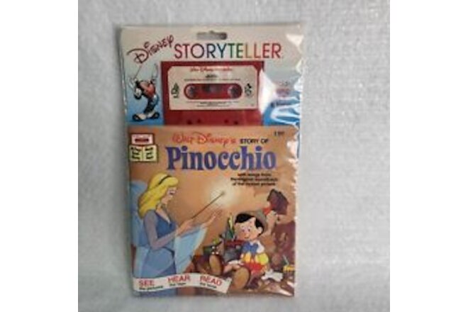 Walt Disney Storytellers Pinocchio with cassette Sealed Brand New