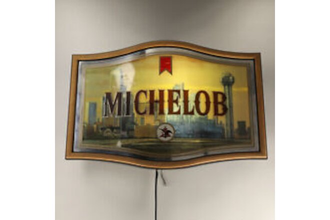 Michelob Dallas City Illuminated Bar Sign