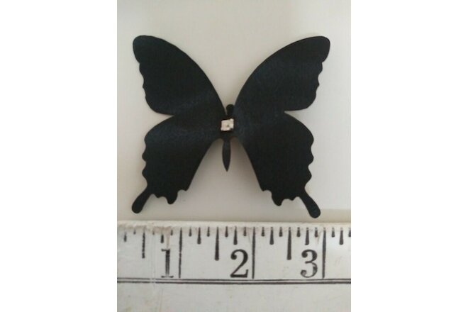 Touch of Nature Lot 3 Pc Layer Me Black 3" Swallowtail Butterfly Clip for Decor