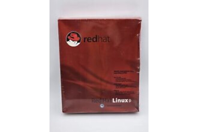 Vintage NEW Red Hat Linux 9 Operating System Software 2003 Sealed Box