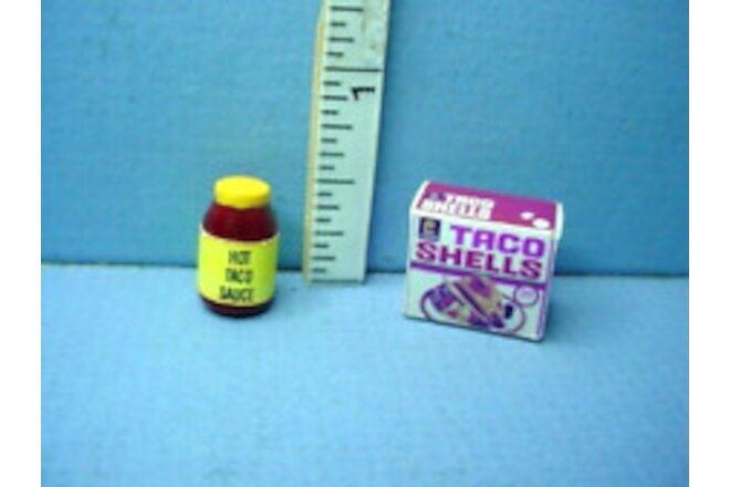 Miniature Taco Shells & Hot Sauce #54036  1/12th Sc