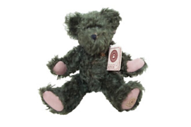 Boyds Bears Limited Edition Mohair Bear - SETTIA Style 590059, Dark Green Mohair