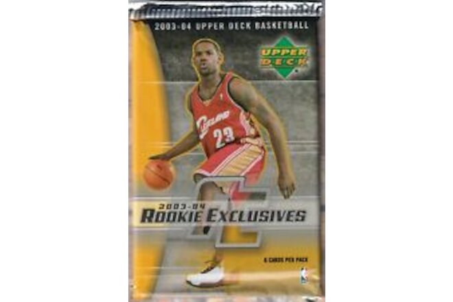 💎RARE FIND💎2003-04 Upper Deck Rookie Exclusives Basketball FACTORY SEALED PACK