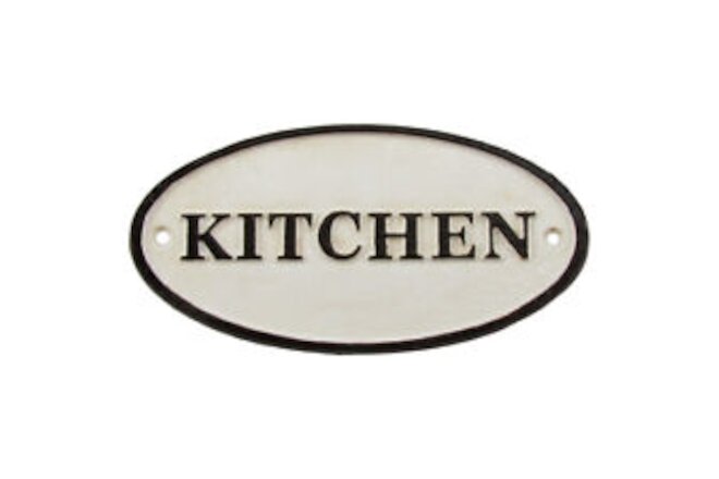 Antique/Vintage Style Cast Iron KITCHEN Wall Sign Old House/Farmhouse/Home Decor