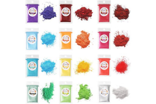 12 Colores de Pigmentos en Polvo de Mica para Tenir Jabon Juego de Colorantes