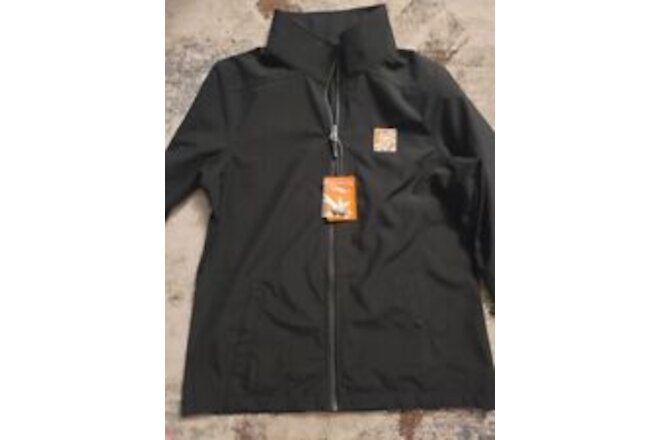 NWT HOME DEPOT Employee Uniform Black Softshell Womens Jacket Coat Med ELEVATE