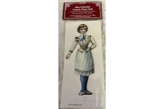 Vintage 1991 Patriotic Paper Doll Miss Columbia No-9402 Sealed NOS