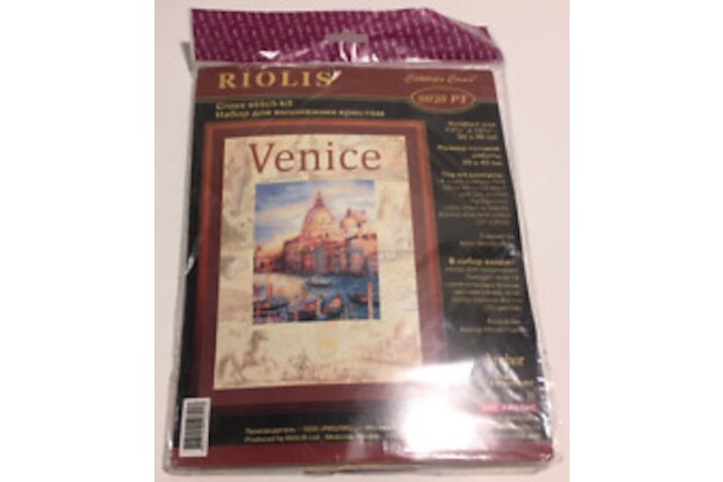 Riolis: 0030PT Venice Embroidery Counted Background Cross Stitch Kit Pre Printed