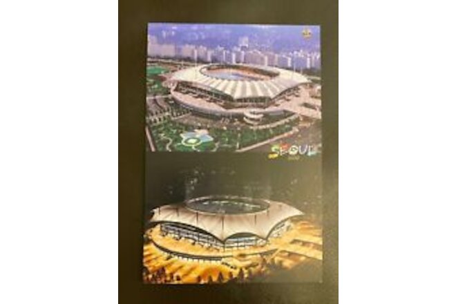 Vintage Postcard ~ 2002 World Cup Seoul Korea Metropolitan Government