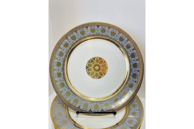 8 Antique Plates Sevres Mark / in style of PLATES French Chateau De St Cloud