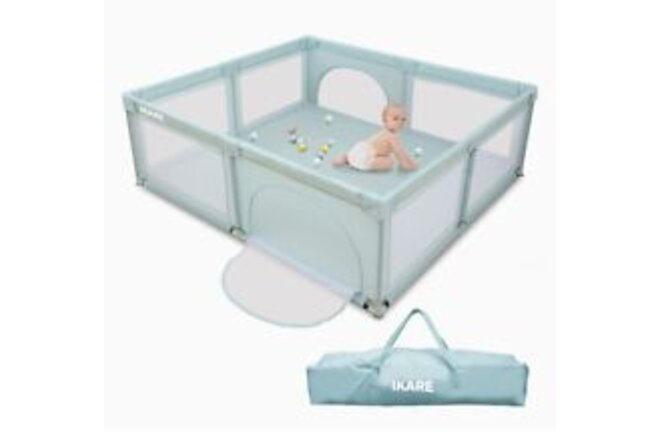 IKARE Extra Large Indoor/Outdoor Super Soft Safety Portable Playpen - NEW
