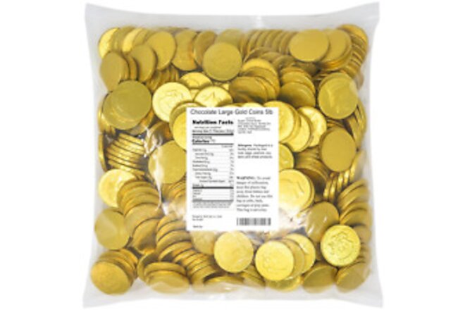 Chocolate Large Gold Coins 5Lb Bag