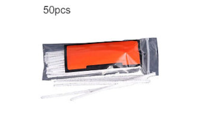 50Pcs White Intensive Cotton Pipe Cleaners Smoking/Tobacco Pipe Cleaning Tool 98