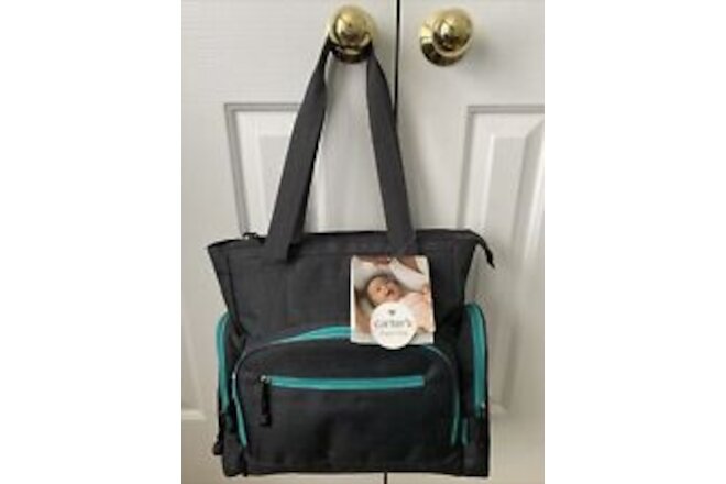 NWT Carter’s Sports Tote Diaper Bag Tote with Extra Pockets & Pouch