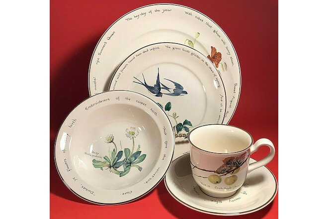 NORITAKE THE COUNTRY DIARY OF AN EDWARDIAN LADY PLACE SETTING IRELAND 5 PIECE