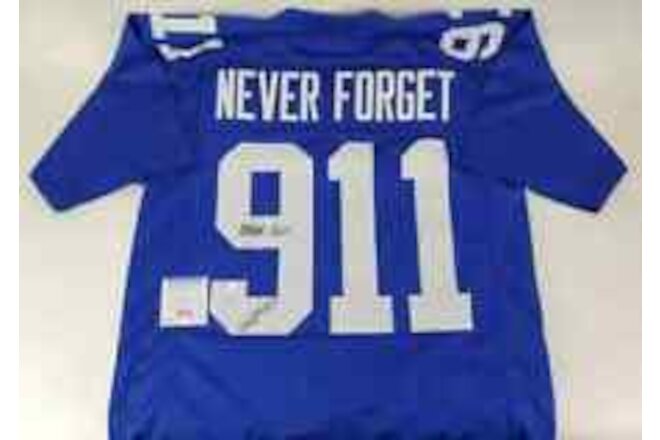 Robert O’Neill Signed New York Giants 911 Never Forget Jersey "Never Quit" (PSA)