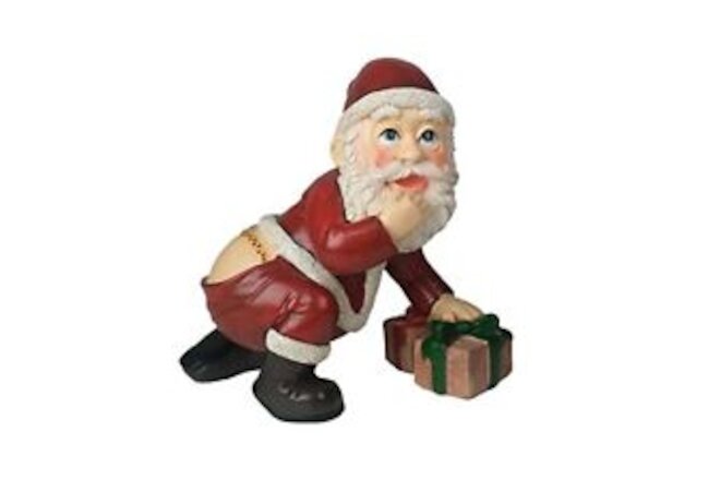 Bella Haus Santa's Secret Figurine | Funny for Indoor or Outdoor Decor | Chri...