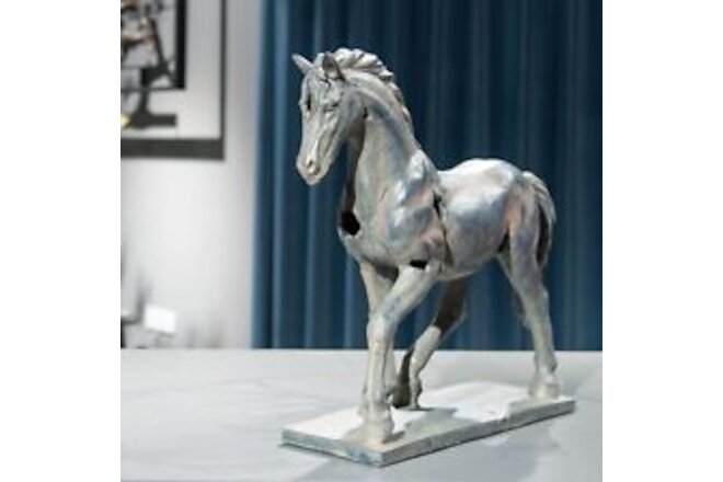 Horse Figurine Statue Home Décor - Horse Sculptures Sturdy Base with Anti-Sli...