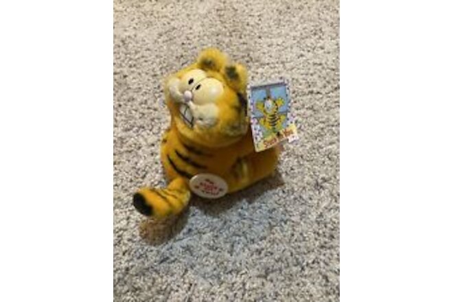 Garfield Cling Plush (1981) Stuck on You New W/ Tag Free Shipping