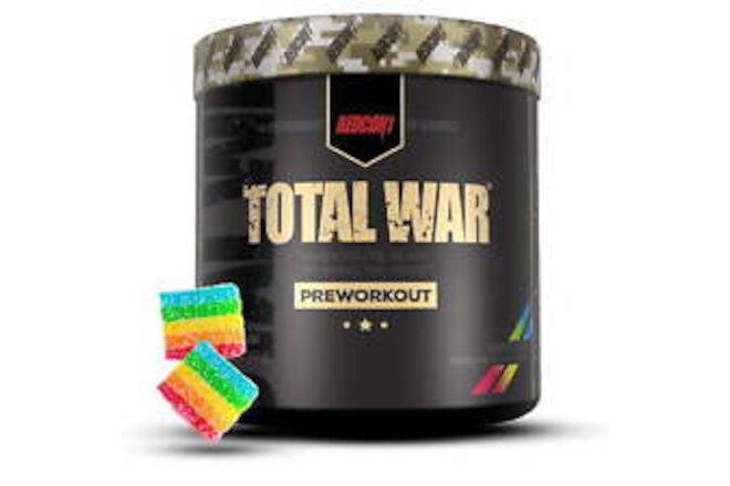 Redcon1 Total War Pre-Workout Powder, Rainbow Candy, 15.54 oz, 30 Servings