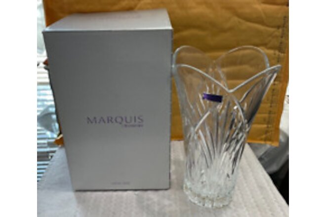Marquis by Waterford WF LOTUS Crystal Glass 10" Vase Italy