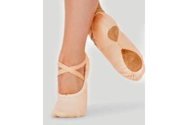 BLOCH Ladies Proform Pink Ballet Slippers Canvas Split Sole Sizes C Width New
