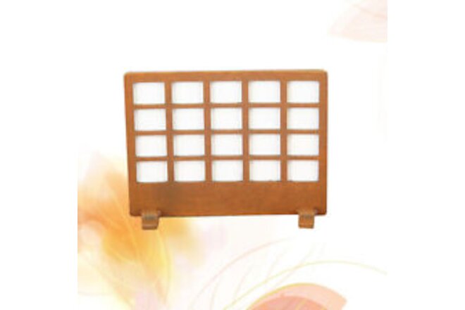 1PC Wooden Room Divider Decorative Screen Panel for Doll House Living Room