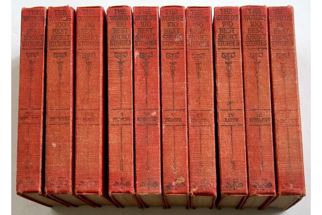 1927 The World’s One Hundred Best Short Stories 10 Volumes Funk & Wagnalls